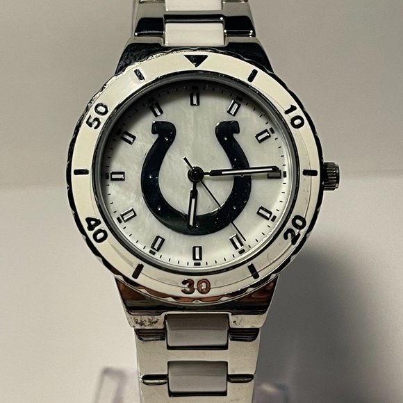 Indianapolis Colts NFL Stainless Steel PEARL Women's Watch !!!NEW!!! - Picture 2 of 8